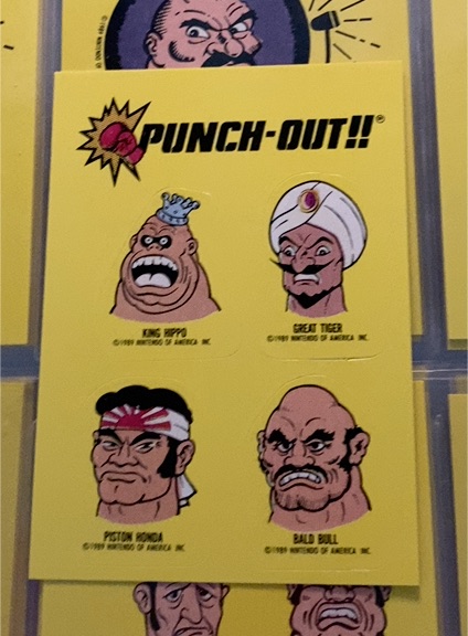 1989 Topps Nintendo #15 Punch-Out!! King Hippo Great Tiger Piston Honda Bald Bull — front