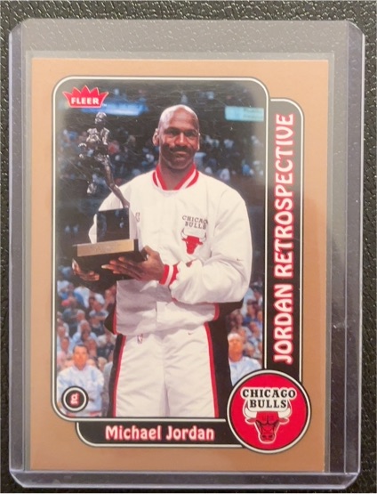 2008-09 Fleer #MJ-23 Michael Jordan Retrospective — front