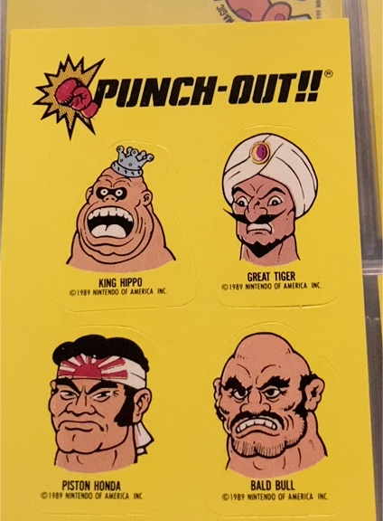 1989 Topps Nintendo #15 Punch-Out!! King Hippo Great Tiger Piston Honda Bald Bull — front