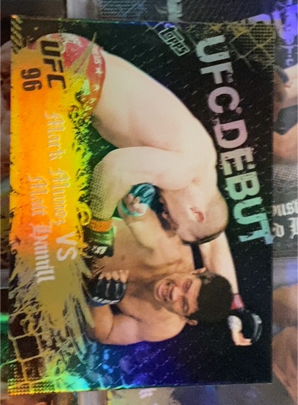 2010 Topps UFC Main Event #96 Mark Munoz vs Shane Hamill — front