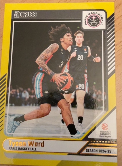 2024-25 Donruss Turkish Airlines EuroLeague #75 Tyson Ward — front