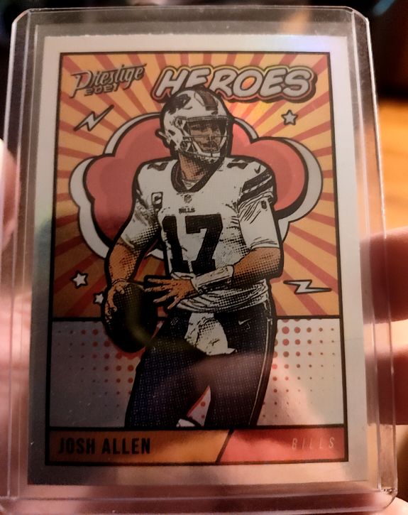 2021 Panini Prestige Heroes #HE-7 Josh Allen — front