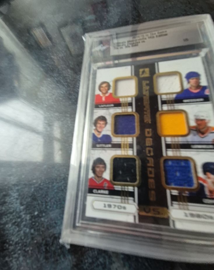 2002-03 Upper Deck BAP Ultimate Memorabilia Dual Jersey Patch Lemieux/Brodeur — front