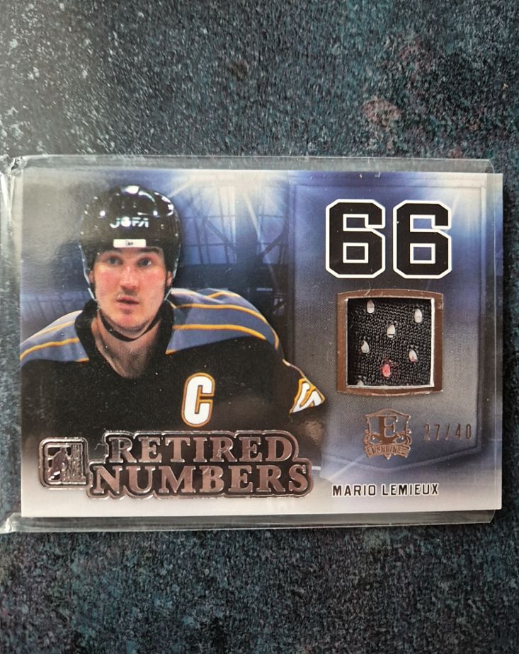 2014 Leaf Enshrined Retired Numbers #RN66 Mario Lemieux — front