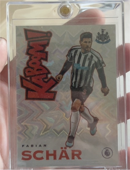 2020 Panini Prizm Premier League Fabian Schär Kaboom — front