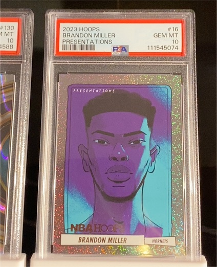 2023 Panini NBA Hoops Presentations #16 Brandon Miller — front
