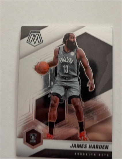 2019-20 Panini Mosaic #13 James Harden — front
