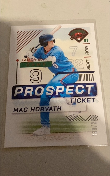 2024 Panini Prospect Edition #19 Mac Horvath — front
