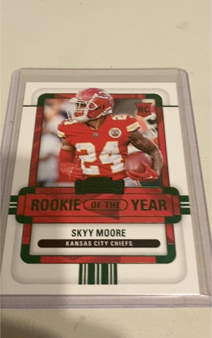 2022 Panini Contenders Rookie of the Year #ROY-SMO Skyy Moore — front