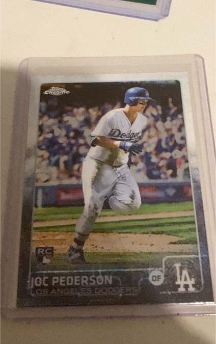 2015 Topps Chrome #129 Joc Pederson — front
