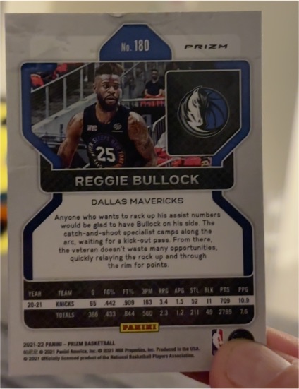 2021-22 Panini Prizm #180 Reggie Bullock — front