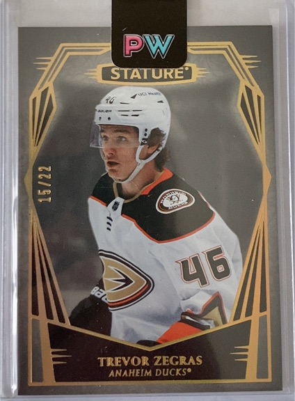 2022-23 Upper Deck Stature #15 Trevor Zegras — front