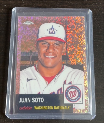 2022 Topps Chrome Platinum Anniversary #300 Juan Soto — front