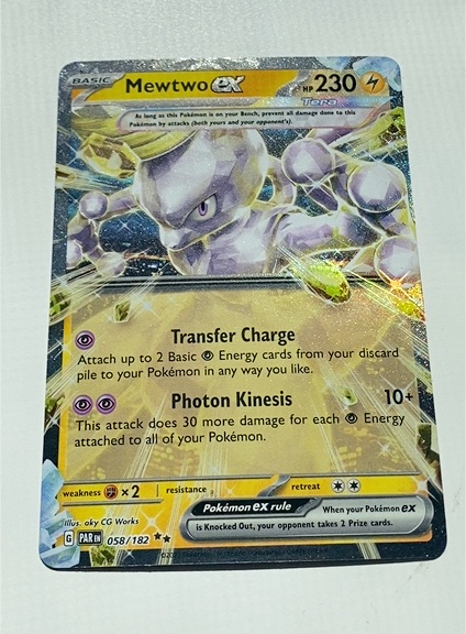 2023 Pokémon Scarlet & Violet Paradox Rift #058 Mewtwo ex — front