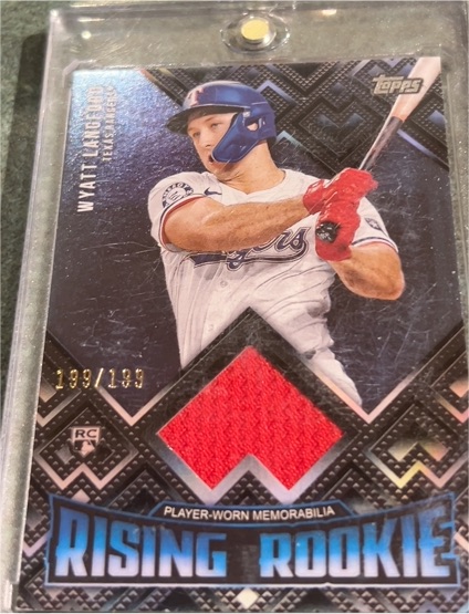 2024 Topps Update #RRR-WL Wyatt Langford Rising Rookie Relic RC — front
