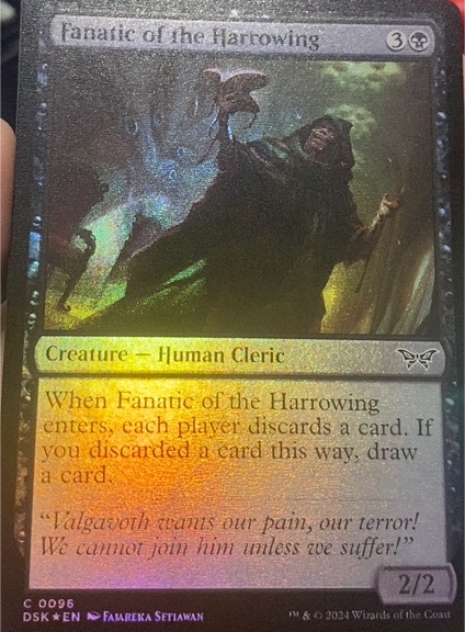 2024 Duskmourn: House of Horror #96 Fanatic of the Harrowing — front