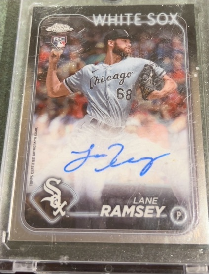 2024 Topps Chrome #RA-LRA Lane Ramsey Rookie Autograph Chicago White Sox — front