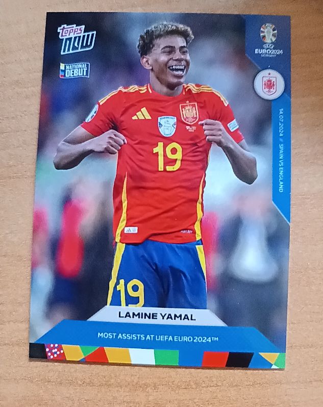 2024 Topps Now UEFA Euro #67 Lamine Yamal — front