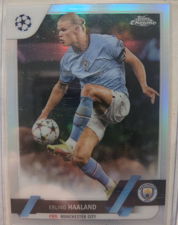 2022-23 Topps Chrome UEFA Club Competitions #99 Erling Haaland — front