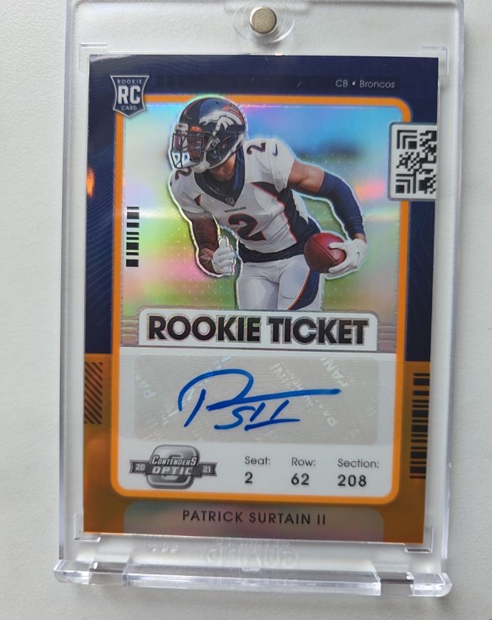 2021 Panini Contenders Optic Rookie Ticket #Patrick Surtain II — front