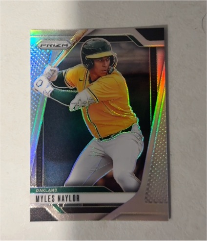 2025 Panini Prizm Baseball #214 Myles Naylor — front