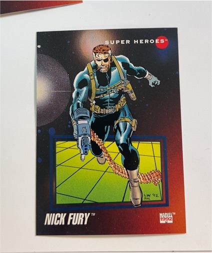 1992 Impel Marvel Universe #40 Nick Fury — front