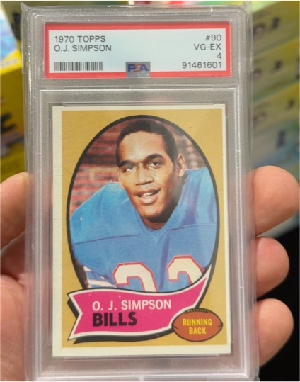1970 Topps #90 O.J. Simpson — front