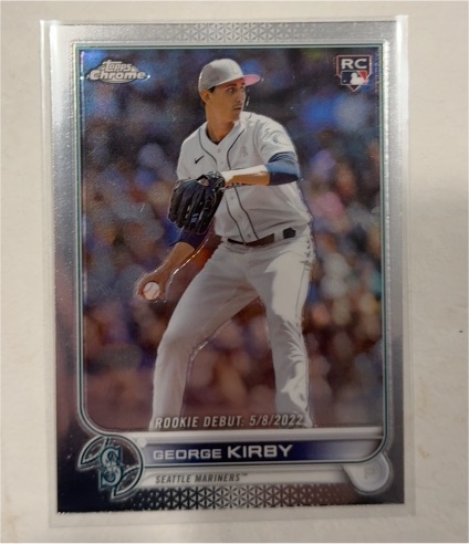 2022 Topps Chrome Update #USC101 George Kirby Rookie Debut — front