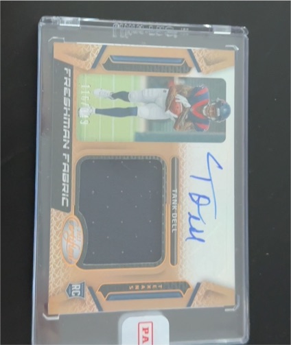 2023 Panini Certified Freshman Fabric Signatures #FFMS-16 Tank Dell — front