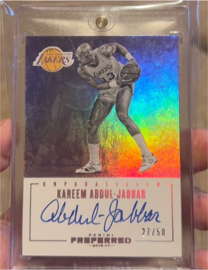 2016-17 Panini Preferred #27 Kareem Abdul-Jabbar — front