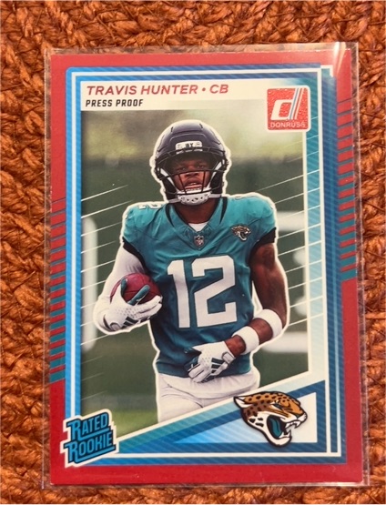 2025 Donruss #301 Travis Hunter Rated Rookie — front