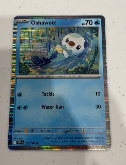 2025 Pokémon SV: White Flare #021 Oshawott — front