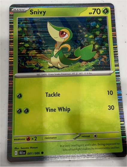 2025 Black Bolt #001 Snivy — front