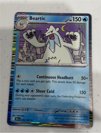 2023 Pokémon Scarlet & Violet Black Bolt #026 Beartic — front