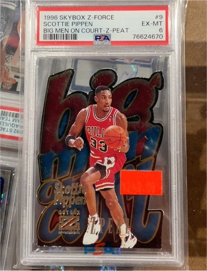 1996 Skybox Z-Force #9 Scottie Pippen Big Men On Court Z-Peat — front