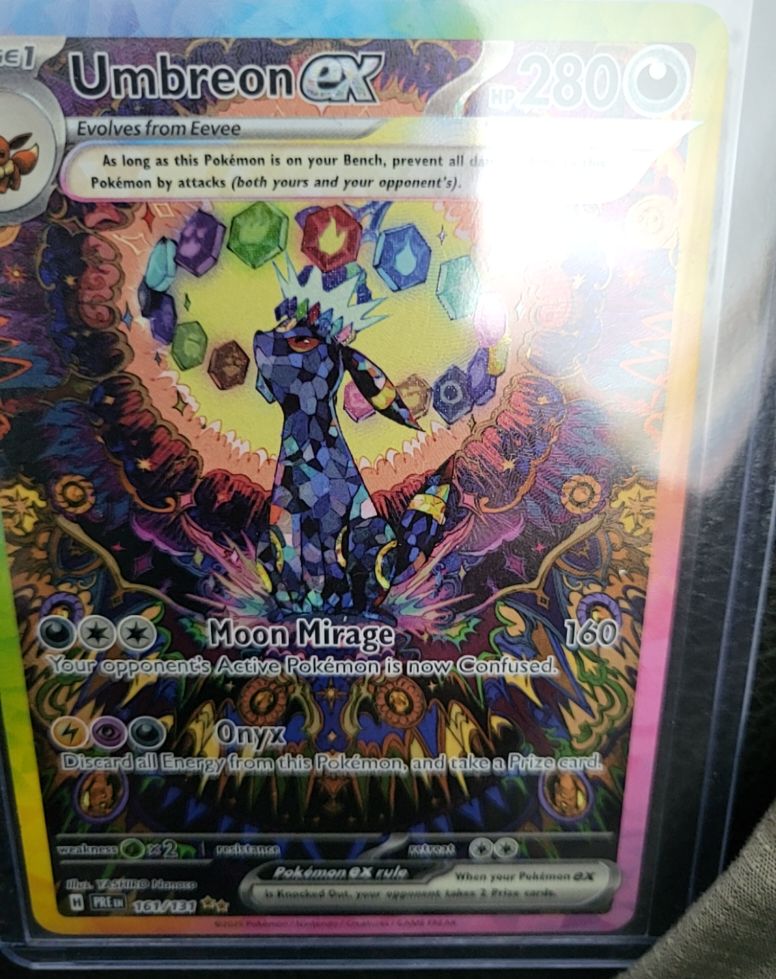 2025 Pokemon TCG Umbreon ex 161/131 Prismatic Evolutions — front