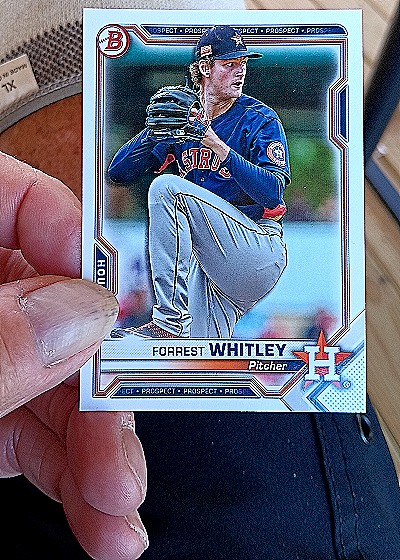 2021 Bowman #BP-9 Forrest Whitley — front