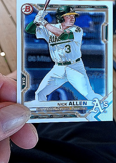 2021 Bowman #BP-17 Nick Allen — front