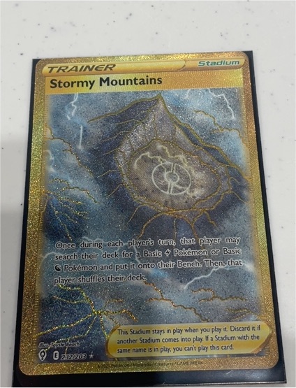 2021 Pokémon Sword & Shield Evolving Skies #232 Stormy Mountains — front