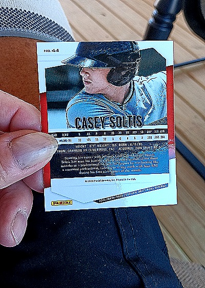 2014 Panini Prizm Perennial Draft Picks #44 Casey Soltis — back