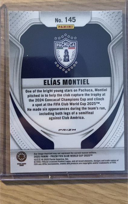 2025 Panini Prizm FIFA Club World Cup #145 Elías Montiel — front
