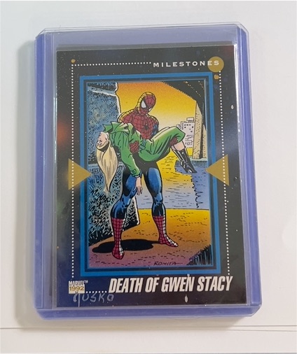 1992 Impel Marvel Milestones #197 Death of Gwen Stacy — front