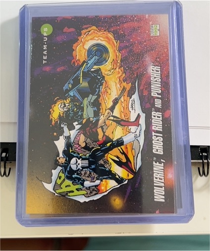 1992 Impel Marvel Universe #88 Wolverine, Ghost Rider and Punisher — front
