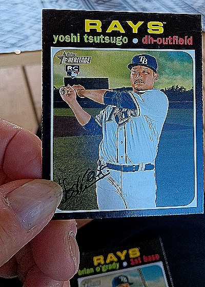 2020 Topps Heritage #548 Yoshi Tsutsugo — front