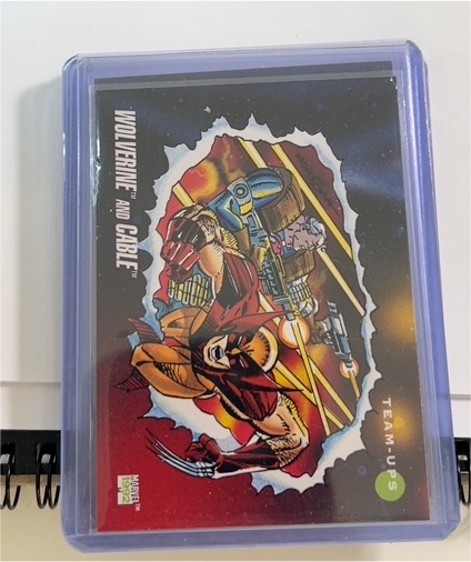 1992 Impel Marvel Universe Series 3 #77 Wolverine and Cable — front