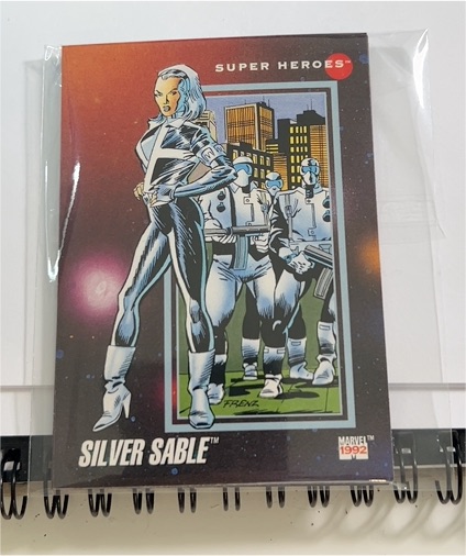 1992 Impel Marvel Universe #65 Silver Sable — front