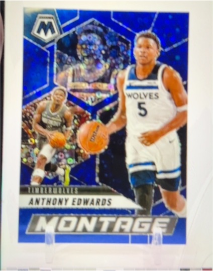 2024-25 Panini Mosaic Montage Anthony Edwards — front