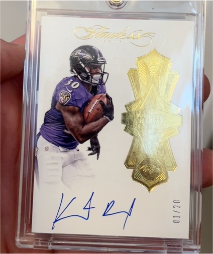 2016 Panini Flawless #14 Kenneth Dixon — front