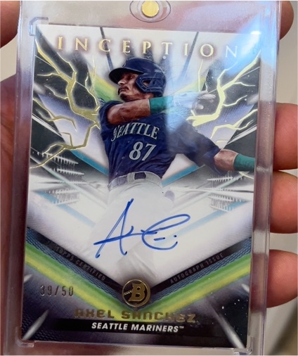 2023 Bowman Inception Autographs #BPA-ASZ Axel Sanchez — front