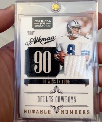 2010 Panini National Treasures #90 Troy Aikman — front
